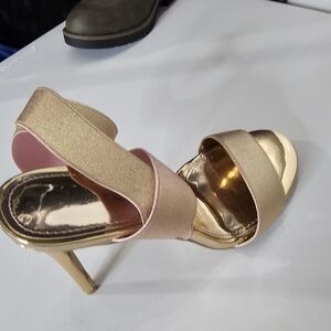 Women's Dallas Ankle Strap Stiletto Sandals In Rose Gold